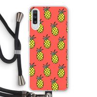 Ananas: Samsung Galaxy A70 Transparant Hoesje met koord