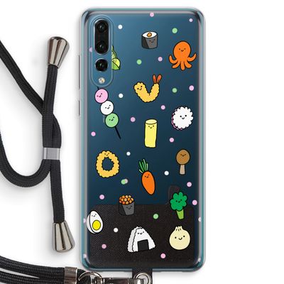 Happy bento friends: Huawei P20 Pro Transparant Hoesje met koord