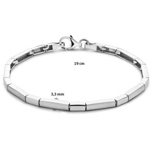 Armband Choker mat-glanzend zilver 3,3 mm 19 cm