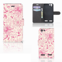 Lenovo Vibe K5 Hoesje Pink Flowers - thumbnail