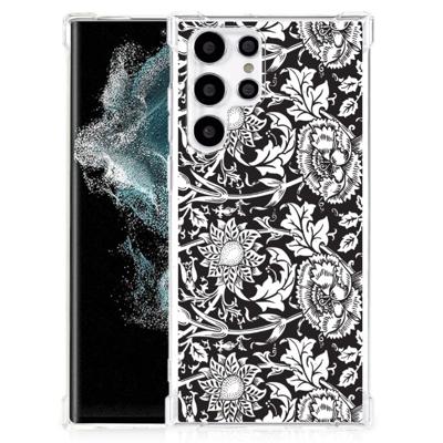 Samsung Galaxy S22 Ultra Case Black Flowers Samsung Galaxy S22 Ultra Case Black Flowers