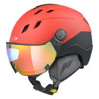 CP Corao+ skihelm rood met meekleurend vizier (4 Keuzes) - zeer veilig - thumbnail