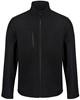 Ragetta RG610 Ablaze 3-Layer Printable Softshell Jacket - Black/Black - L
