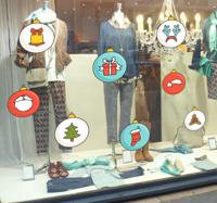 Fijne kerstdagen sticker