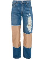 JW Anderson jean droit à effet usé - Bleu