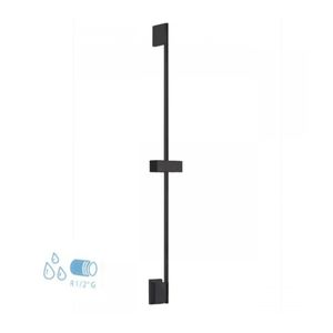 Tres Selection glijstang 76 cm met watertoevoer vierkant zwart mat