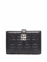 Givenchy portefeuille en cuir à logo 4G - Noir