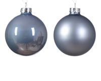 Kerstbal glas d8 cm mblw ass 6st kerst - Decoris