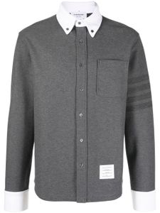 Thom Browne chemise en coton à manches longues - Gris