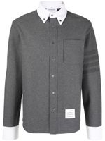 Thom Browne chemise en coton à manches longues - Gris - thumbnail