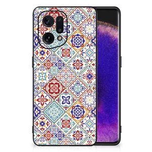 OPPO Find X5 Marmeren Print Telefoonhoesje Tiles Color