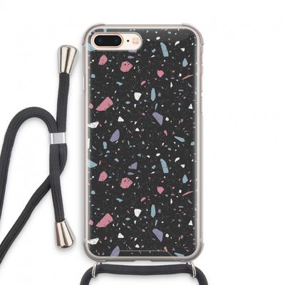 Terrazzo N°16: iPhone 8 Plus Transparant Hoesje met koord