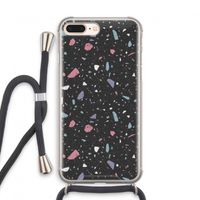 Terrazzo N°16: iPhone 8 Plus Transparant Hoesje met koord