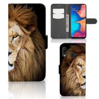 Samsung Galaxy A30 | Telefoonhoesje | Met pasjeshouder | Leeuw