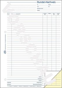 Avery-Zweckform Urenverantwoordingsformulier 1773 DIN A4