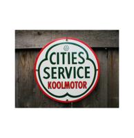 Cities Service Koolmotor Emaille Bord