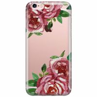 iPhone 6/6s transparant hoesje - Rode rozen