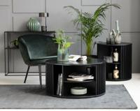 Salontafel Siena Zwart Ø 85cm - Giga Living - thumbnail