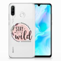 Huawei P30 Lite Telefoonhoesje met Naam Boho Stay Wild - thumbnail