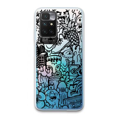 Vexx Black Mixtape: Xiaomi Redmi 10 Transparant Hoesje