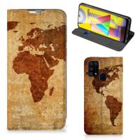 Samsung Galaxy M31 | Book Cover | Wereldkaart