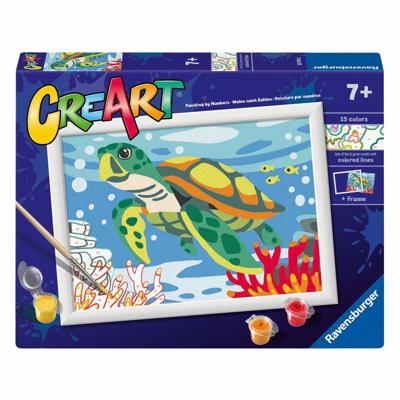 Ravensburger Creart schilderen op nummer - schildpad
