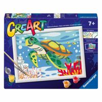 Ravensburger Creart schilderen op nummer - schildpad