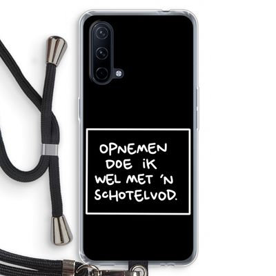 Schotelvod: OnePlus Nord CE 5G Transparant Hoesje met koord