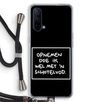 Schotelvod: OnePlus Nord CE 5G Transparant Hoesje met koord