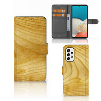 Samsung Galaxy A53 Book Style Case Licht Hout