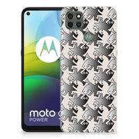 Motorola Moto G9 Power TPU Hoesje Salamander Grey - thumbnail