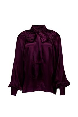 Kimora satin top - blackberry - 13403