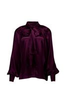 Kimora satin top - blackberry - 13403
