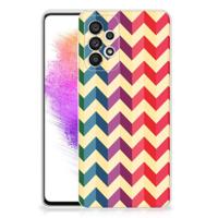 Samsung Galaxy A73 5G | TPU bumper | Zigzag Multi Color