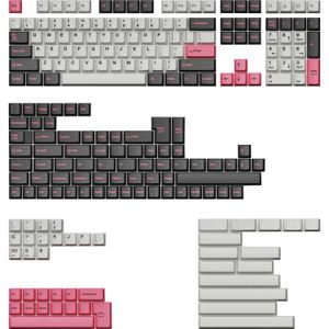 Keychron Cherry Profile Double-Shot PBT Full Keycap-Set - Dolch Pink keycaps 219 Stuks, ANSI & UK ISO Layout