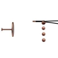 Hotbath Cobber - CB7067 - Inbouw Regendoucheset - Geborsteld Koper PVD - 2 Stopkranen - Thermostatisch - Plafondbuis 15 cm - Hoofddouche 300 mm - Staafhanddouche - met M106 - Waterbesparend