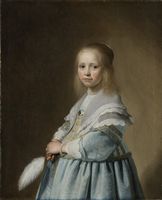 Portret Van Een Meisje In Het Blauw van Johannes Verspronck - thumbnail