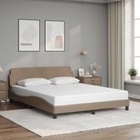 Bedframe "Dover" kunstleer cappuccinokleurig 160x200 cm