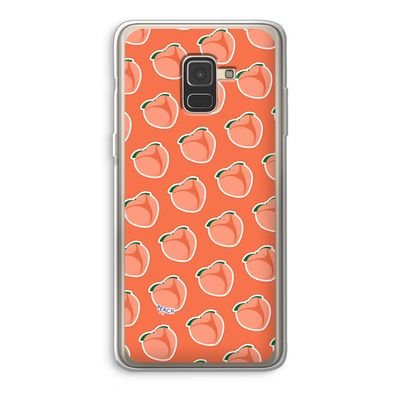 Just peachy: Samsung Galaxy A8 (2018) Transparant Hoesje