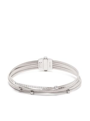 Marco Bicego bracelet en or blanc 18ct pavé de diamants - Argent