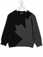 DSQUARED2 KIDS sweat à imprimé feuille d'érable - Noir