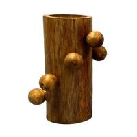 Vaas Home ESPRIT Bruin Mangohout 16 x 16 x 23 cm