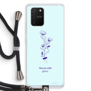 Bloom with grace: Samsung Galaxy S10 Lite Transparant Hoesje met koord