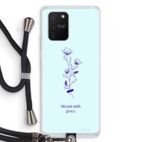 Bloom with grace: Samsung Galaxy S10 Lite Transparant Hoesje met koord