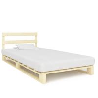Bedframe pallet massief grenenhout 90x200 cm