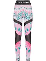 Plein Sport legging à taille à logo - Rose