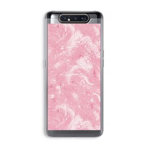 Abstract Painting Pink: Samsung Galaxy A80 Transparant Hoesje