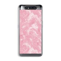 Abstract Painting Pink: Samsung Galaxy A80 Transparant Hoesje