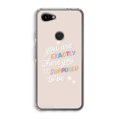 Right Place: Google Pixel 3a Transparant Hoesje