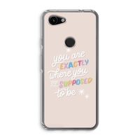 Right Place: Google Pixel 3a Transparant Hoesje